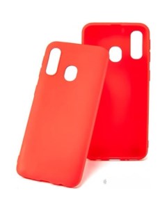 Чехол для телефона Matte для Galaxy A40 красный матовый Case