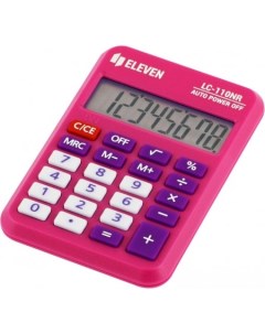 Калькулятор LC 110NR PK розовый Eleven