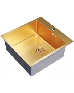 Кухонная мойка Pro 550548 золото с сифоном Mixline