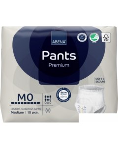 Трусы подгузники для взрослых Pants M0 Premium 15 шт Abena