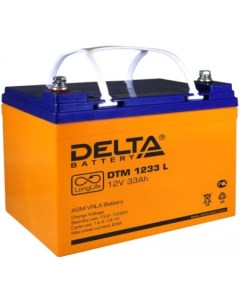 Аккумулятор для ИБП DTM 1233 L 12В 33 А ч Delta