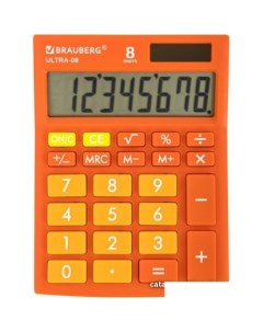 Бухгалтерский калькулятор Ultra 08 RG 250511 оранжевый Brauberg