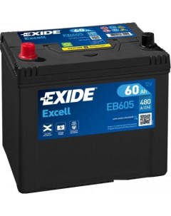 Автомобильный аккумулятор Excell EB605 60 А ч Exide