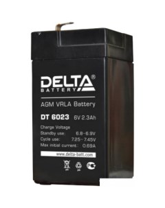 Аккумулятор для ИБП DT 6023 6В 2 3 А ч Delta