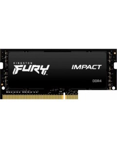 Оперативная память FURY Impact 16GB DDR4 SODIMM PC4 25600 KF432S20IB 16 Kingston