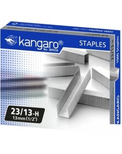 Скобы канцелярские 23 13 1000 шт металлик Kangaro