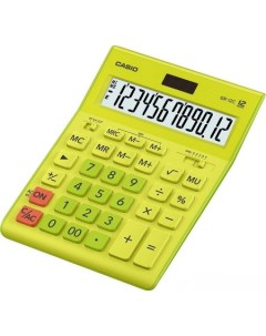 Бухгалтерский калькулятор GR 12C GN W EP салатовый Casio