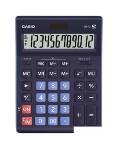 Бухгалтерский калькулятор GR 12BU темно синий Casio