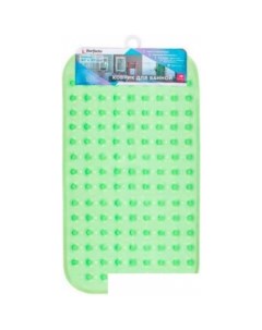 Коврик для ванной прямоугольный с пузырьками 66х37 см 22 267371 зеленый Perfecto linea
