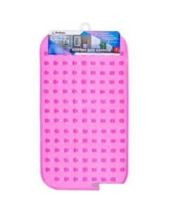 Коврик для ванной прямоугольный с пузырьками 66х37 см 22 267376 розовый Perfecto linea