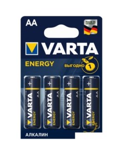 Батарейка Energy LR6 AA Alkaline 04106213414 4 шт Varta