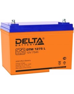 Аккумулятор для ИБП DTM 1275 L 12В 75 А ч Delta