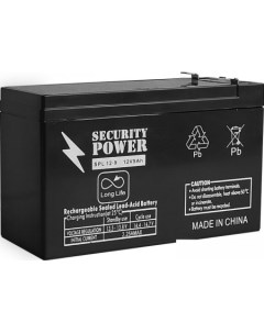 Аккумулятор для ИБП SPL 12 9 F2 12В 9 А ч Security power