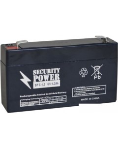 Аккумулятор для ИБП SP 6 1 3 F1 6В 1 3 А ч Security power