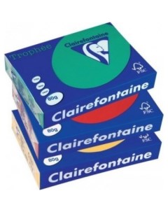 Офисная бумага Trophee интенсив A4 80г кв м 500 л темно голубой Clairefontaine