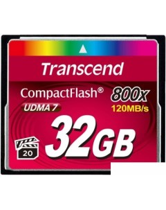 Карта памяти 800x CompactFlash Premium 32GB TS32GCF800 Transcend