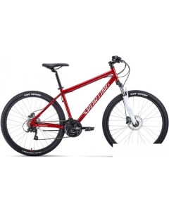 Велосипед Sporting 27 5 3 2 HD р 17 2022 темно красный серебристый Forward