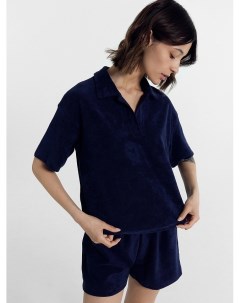 Комплект женский джемпер шорты темно синий Mark formelle