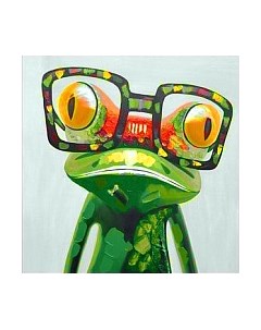 Набор алмазной вышивки Яркий лягушонок / WD2373 Wizardi