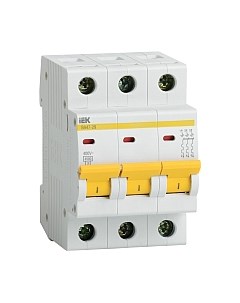 Выключатель автоматический IEK ВА 47-29 10А 3п 4.5кА С Iek