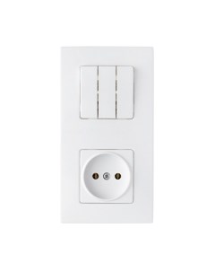 Блок выключатель+розетка Bylectrica 3В-РЦ-7031