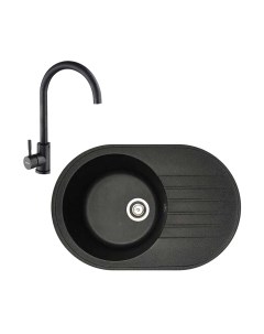 Мойка кухонная со смесителем БелЭворс Rondo L + смеситель W4998-3-22 Белэворс