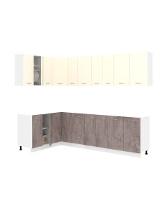 Кухонный гарнитур Кортекс-мебель Корнелия Лира 1.5x2.7 без столешницы