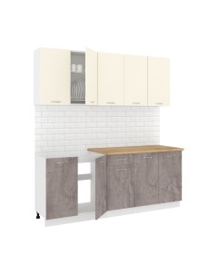 Кухонный гарнитур Кортекс-мебель Корнелия Лира-лайт 2.0м