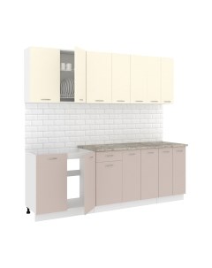 Кухонный гарнитур Кортекс-мебель Корнелия Лира-лайт 2.3м