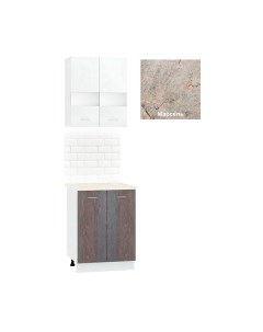 Комплект кухонных модулей Кортекс-мебель Корнелия Экстра 60р2д