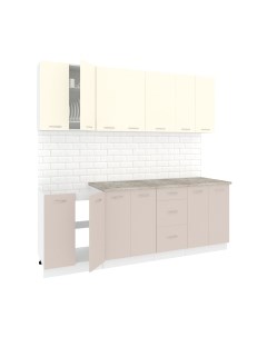 Кухонный гарнитур Кортекс-мебель Корнелия Лира 2.2м