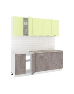 Кухонный гарнитур Кортекс-мебель Корнелия Лира-лайт 2.1м