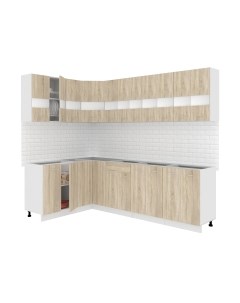 Кухонный гарнитур Кортекс-мебель Корнелия Экстра 1.5x2.6 без столешницы