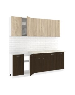 Кухонный гарнитур Кортекс-мебель Корнелия Лира-лайт 2.2м