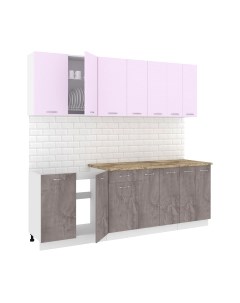 Кухонный гарнитур Кортекс-мебель Корнелия Лира-лайт 2.3м