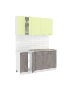 Кухонный гарнитур Кортекс-мебель Корнелия Лира 1.6м