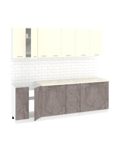 Кухонный гарнитур Кортекс-мебель Корнелия Лира 2.4м