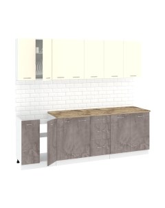 Кухонный гарнитур Кортекс-мебель Корнелия Лира 2.4м