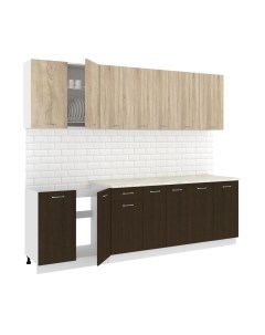 Кухонный гарнитур Кортекс-мебель Корнелия Лира-лайт 2.6м