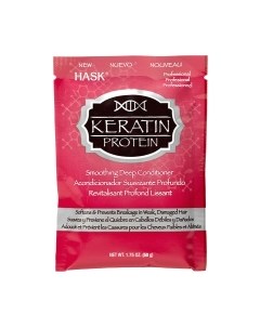 Маска для волос HASK Для придания гладкости волосам с протеином кератина Hask