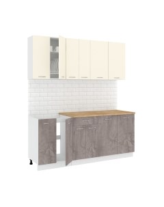 Кухонный гарнитур Кортекс-мебель Корнелия Лира-лайт 1.9м