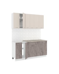Кухонный гарнитур Кортекс-мебель Корнелия Лира-лайт 1.7м