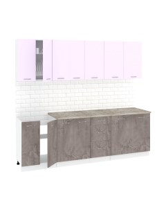 Кухонный гарнитур Кортекс-мебель Корнелия Лира 2.4м