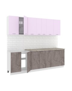Кухонный гарнитур Кортекс-мебель Корнелия Лира-лайт 2.5м