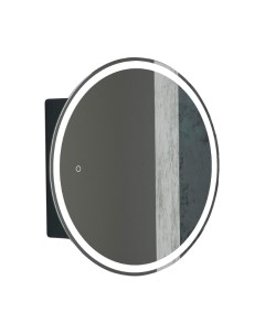 Шкаф с зеркалом для ванной Torneo Black Led D 800 Континент