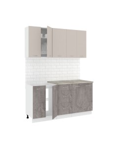 Кухонный гарнитур Кортекс-мебель Корнелия Лира 1.6м