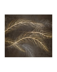 Фотообои листовые Vimala Перья на бетоне 2