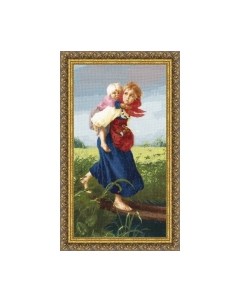 Набор для вышивания Дети, бегущие от грозы / МК-033 Золотое руно