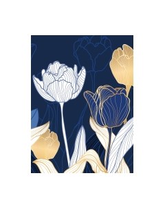 Фотообои листовые Vimala Рисованные тюльпаны