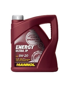 Моторное масло Mannol Energy Ultra JP 5W20 API SN / MN7906-4